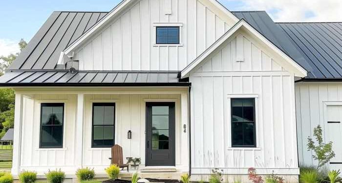 25+ White Board and Batten Exteriors That Prove Minimalism is the New ...